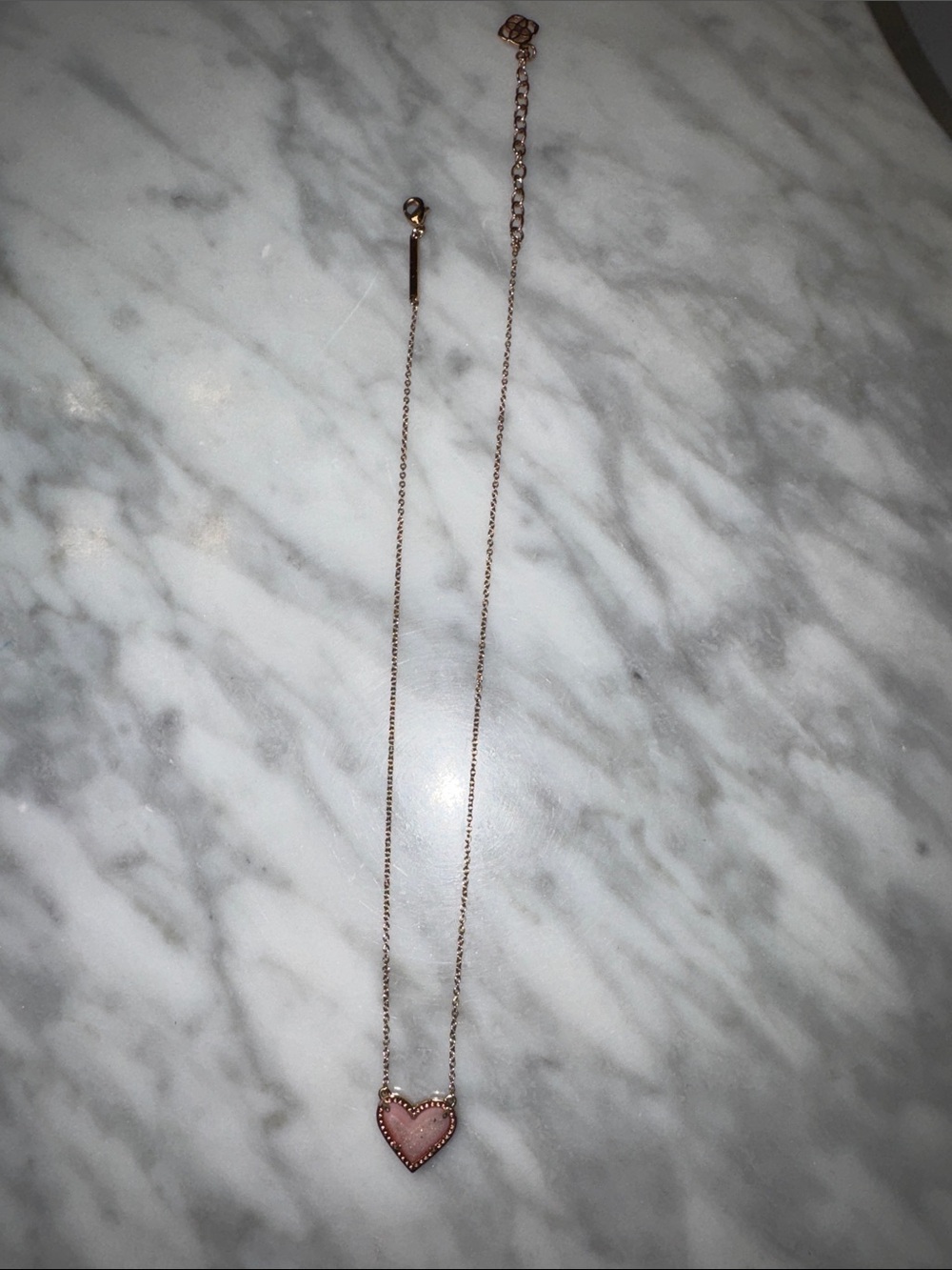 Kendra Scott Rose Gold Heart Necklace